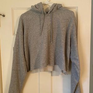 Urban Outfitters cropped grey hoodie